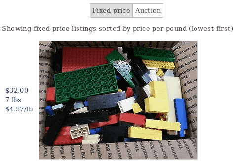 lego price per pound